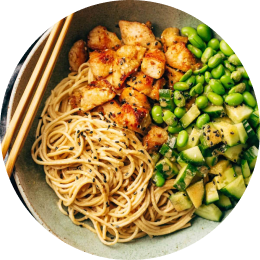 Asian-inspired Sesame Ginger Noodle Bowl